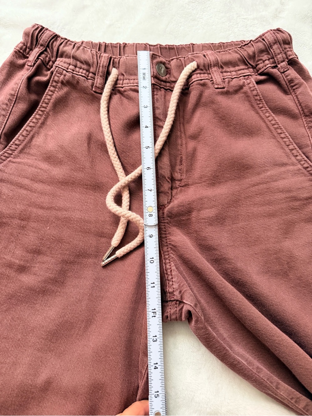 Pilcro Wide-Leg Drawstring Pants in Plum/brown - Picture 10 of 12